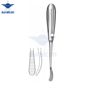 เครื่องมือผ่าตัดสำหรับแกะกระดูกแบบปลายเดี่ยว Aufricht Bone Rasp ความยาว 21 ซม. / 8-1/4 นิ้ว ความกว้าง 32 x 9 มม. สำหรับการตัดไปข้างหน้า - Product Image 3