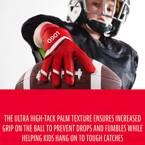Gants de football athlétiques pour receveurs, matériaux légers et respirants avec une performance d'adhérence supérieure - Product Image 3