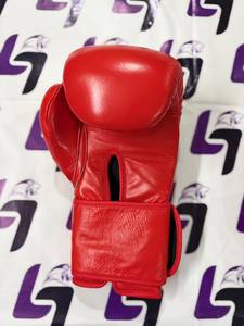 Gants de boxe MMA professionnels en cuir véritable avec fermeture auto-agrippante, style manchette intégrale, unisexe, équipement de combat - Product Image 5