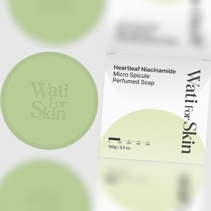 สบู่สมุนไพรเกาหลี K-Beauty Whatiforskin Heartleaf Niacinamide Micro-Spicule Perfume Soap ผลิตในเกาหลี - Product Image 1