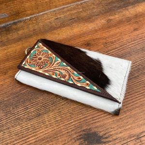 กระเป๋าสะพายไหล่แบบถือเป็นมิตรกับสิ่งแวดล้อมสำหรับผู้หญิง & กระเป๋าคลัทช์แบบสามทบหนังวัวมีที่จับคู่ - Product Image 6