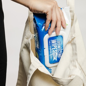 Lingettes nettoyantes antibactériennes GermFree Plus éliminent 99,9 % des germes, tissu non tissé, Ecowipes DW60S, antiseptique ménager - Product Image 2