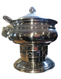 Calentador de Comida de Acero Inoxidable Estilo Antiguo Personalizado, Diseño Art Deco, Duradero, Clásico, de Mesa, Capacidad de 8L, Vapor - Product Image 1