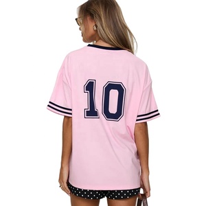 Camiseta de fútbol americano personalizada para mujer, Camiseta deportiva transpirable de tela suave y ligera con logotipo personalizado para entrenamiento - Product Image 5