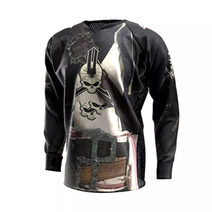 Camiseta de Paintball con Gráficos Impresos de Alta Densidad, Duradera, 100% Poliéster, Transpirable, Paneles Laterales Ventilados, Unisex, Adulto, Personalizada - Product Image 1