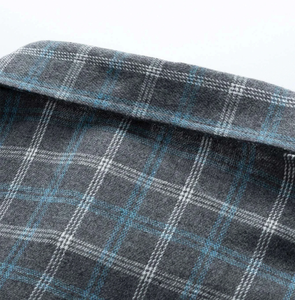 Men's <b>Shirts</b> breathable 100% Cotton Long Sleeve Casual Flannel Plaid 360g Quick Dry Anti-shrink Accept OEM - Product Image 4
