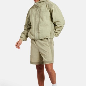 Ensemble coupe-vent deux pièces personnalisé 2026 pour homme – Veste courte zippée en nylon et polyester - Product Image 5