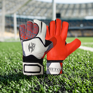 Gants de gardien de but professionnels en latex allemand super doux Predator pour enfants, avec protection des doigts - Product Image 4