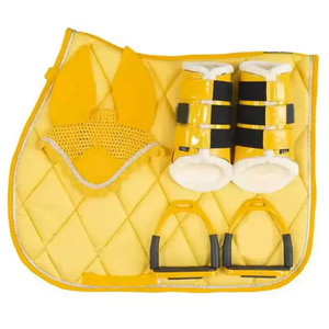 Tapis de selle pour chevaux, saut d'obstacles, rembourrage polyester, antidérapant, logo personnalisé, couleur personnalisée, taille personnalisée, équipement d'équitation - Product Image 3