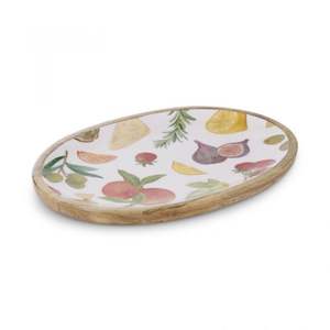 Plateau en bois émaillé rond décoratif de luxe, fait main, motif floral, pour la décoration intérieure haut de gamme et le service – Vente en gros - Product Image 5