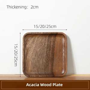 Handmade Premium Mango Wood Charger Plate with Lid Stand Eco-Friendly Wedding Dinnerware Classic Design Durable & Biodegradable - Product Image 3