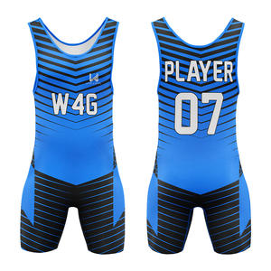 Combinaison de lutte personnalisée pour homme, imprimée, en spandex/polyester, de haute qualité, respirante, légère, extensible et durable - Product Image 4