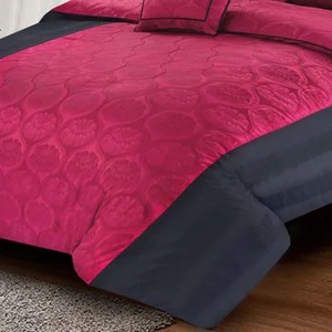 Hot Selling 4-Piece Modern Digital Printing Solid Pattern Cotton <b>Comforter</b> <b>Set</b> Water Resistant - Product Image 6