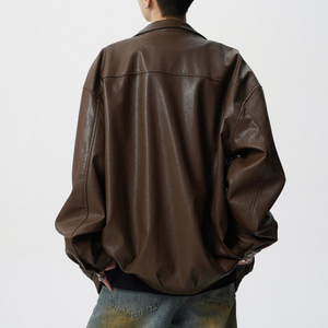 Chaqueta de Cuero Casual para Hombre, Invierno, Alta Calidad, Precio al por Mayor, Nueva Moda, Corte Ajustado, Cómoda, Proveedor - Product Image 6