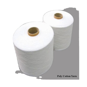 La mejor calidad NE 14s/1 poliéster 65% algodón cardado 35% hilo flameado crudo para tejer precio de fábrica suministro al por mayor para exportación - Product Image 6