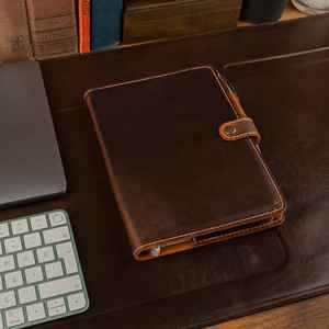 Premium Cowhide Leather <b>A5</b> Refillable Journal Case Notebook Cover Organizer Protection Heavy Duty Smell Proof LNBC-0066 - Product Image 4