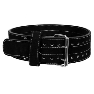 Unisex Leather Weight Lifting <b>Belt</b> with Adjustable Buckle Closure for Strength Training and Gym Workouts - Product Image 1