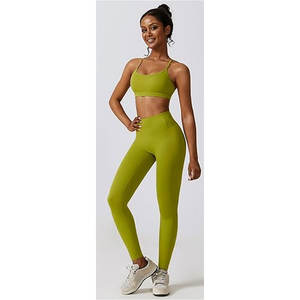 Conjuntos Deportivos Completos para Mujer, Sujetadores Deportivos con Tirantes, Leggings de Cintura Alta, Top Corto y Chaqueta, Ropa Deportiva Perfecta para Fitness - Product Image 6