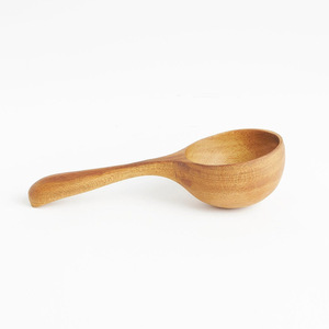 Best serving wood tasting spoon natural solid wooden meal <b>cupping</b> spoon with different sizes - Product Image 1