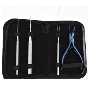 Kit d'outils professionnels pour extensions de cheveux avec accessoires pour le coiffage et la réparation quotidiens des cheveux - Product Image 1