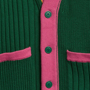 Make Your Custom Good Quality V-Neck for Sorority/Schools/Colleges/Universities Logos Knitted <b>Cardigans</b> <b>Sweaters</b> for Unisex - Product Image 3