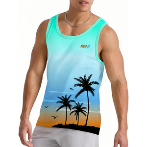 เสื้อกล้ามแขนกุดสำหรับผู้ชายสำหรับยิม ฟิตเนส ออกกำลังกาย เพาะกาย วิ่ง ชุดกีฬา ระบายอากาศได้ดี ผ้าแห้งเร็ว เสื้อกั๊กที่ทนทาน - Product Image 1