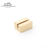 Support de cartes de visite minimaliste en bois DIY écologique – Bloc moderne pour bureau, présentoir de cartes de visite, organisateur de table de bureau