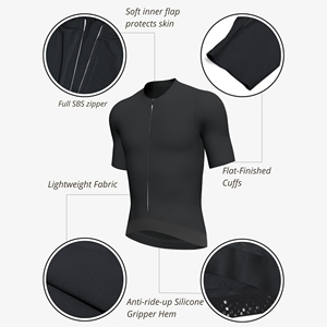 เสื้อจักรยานสมรรถนะสูง ดีไซน์ผ้าแห้งเร็ว พร้อมแถบสะท้อนแสง ปลอดภัยสำหรับการปั่นจักรยานกลางแจ้ง การแข่งขัน และการฝึกซ้อมประจำวัน - Product Image 3