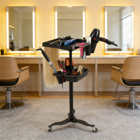 Support réglable prêt pour salon pour présenter les extensions de cheveux Présentoir pour extensions de cheveux