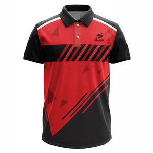 Maillot de cricket à manches courtes de qualité professionnelle, tissu respirant et anti-humidité, design confortable, pour l'entraînement - Product Image 1