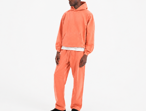 Ensemble de vêtements de sport pour hommes en coton mélangé, logo personnalisé, vente en gros, directement de l'usine - Product Image 2