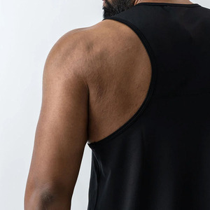 Men's Muscle Fit Racerback Tank <b>Top</b> Spandex/Cotton Fabric Quick Dry Cartoon Pattern Tie Dye Embroidery Customized Color Front - Product Image 2