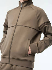 Custom <b>Jogger</b> Set <b>Men</b> Tracksuit Set <b>Slim</b> <b>Fit</b> Zipper Two Piece <b>Men</b> Sports Zipper Stand Collar Casual Breathable Polyester Cotton - Product Image 2