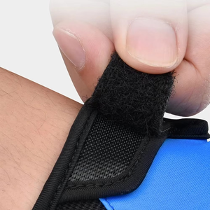 Men's Breathable Anti-Slip Fingerless Cycling Gloves with Padded Palm for Summer <b>Workout</b> Road Bike Outdoor Sports - Product Image 5