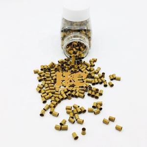 Nouvelles Perles Tubulaires Colorées pour Extensions de Cheveux, Kit de Perles Nano, Pinces à Kératine, Boîte de 100 Perles, Utilisation en Salon de Coiffure - Product Image 1