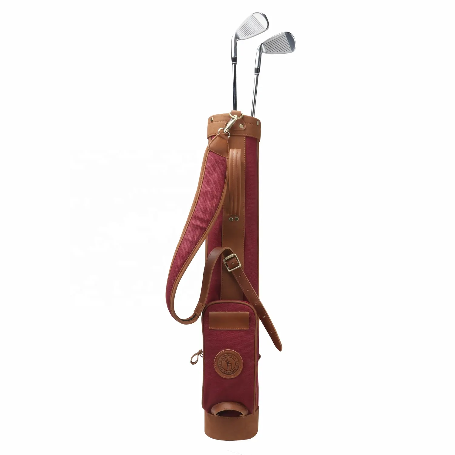 Tourbon individuell angefertigte antike Golfclubs Leinwand Bleistift-Tasche Genre Golftaschen