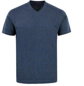 เสื้อยืดคอวีผ้าฝ้าย 100% สำหรับผู้ชายทรงหลวมขนาดใหญ่พิเศษสำหรับฤดูร้อน - Product Image 3