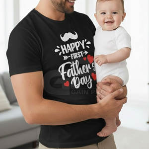 T-shirt spécial Fête des Pères pour papa en coton doux, coupe ajustable et look décontracté tendance - Product Image 3