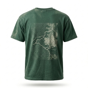 เสื้อยืดพรีเมียมผู้ชายสไตล์วินเทจ ผ้าฝ้าย 100% คอกลม แขนสั้น ทรงปกติ พร้อมส่ง รับผลิตแบรนด์ตามสั่งจากโรงงาน - Product Image 2