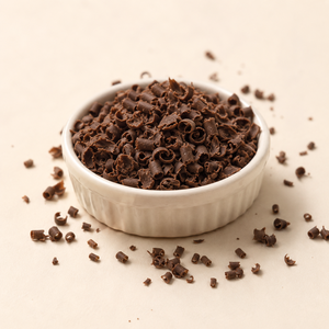 Virutas de chocolate negro compuesto para decoración de repostería, suministradas al por mayor en envases personalizados. - Product Image 3