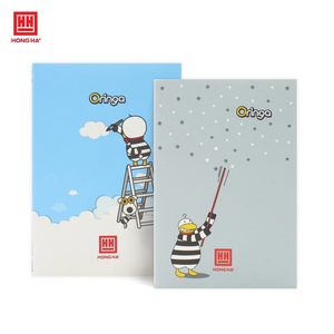 Cahier de composition Hong Ha modèle 4600 A6, 80 pages, papier ligné 70 g/m², impression laminée - Product Image 2