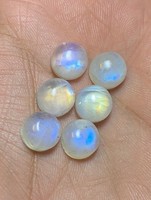 Pierre de Lune Arc-en-ciel Naturelle Premium 22mm Cabochon Vente en Gros Pierre Précieuse Libre Feu Bleu pour Fourniture de Bijoux Faits Main