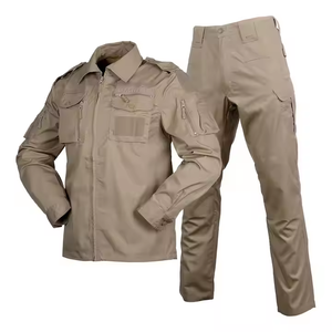 Uniformes Tácticos para Hombre y Mujer, Transpirables, de Lona, Resistentes a las Arrugas, Color Caqui, Camuflaje, Servicio OEM Personalizable, Entrenamiento Táctico - Product Image 1