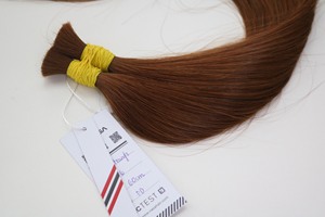 Extensiones de cabello humano virgen vietnamita de alta calidad a granel en color marrón - Product Image 3