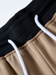 Men's Solid Color 100% Polyester Quick Dry Breathable Bermuda Shorts with Drawstring and Zipper Pockets Casual Sport Wear - Product Image 4