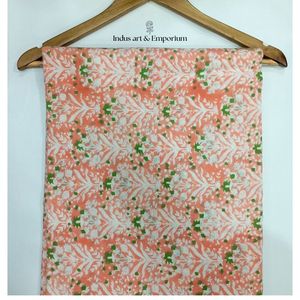 Tela de Algodón Cambray Estampada a Bloques 60x60, Tela de Algodón con Estampado Tradicional Jaipuri - Product Image 2