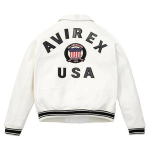 Veste en cuir pour homme Avirex de qualité supérieure, meilleur prix, veste d'hiver, cuir véritable, coupe-vent, imperméable, teinture unie, toutes tailles disponibles - Product Image 6