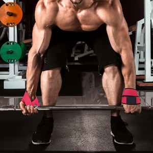 Sangle de soutien du poignet réglable en polyester écologique rose avec fermeture auto-agrippante antidérapante unisexe pour l'entraînement musculaire et la musculation - Product Image 6