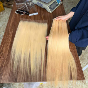 Extensions de cheveux naturels en gros, mèches de cheveux vierges vietnamiens avec frontal en dentelle HD pour perruques Lace Front en cheveux naturels - Product Image 4