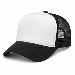 Casquette de camionneur premium à visière incurvée, casquette en maille décontractée unisexe, quatre saisons, prix de gros, pas cher - Product Image 1